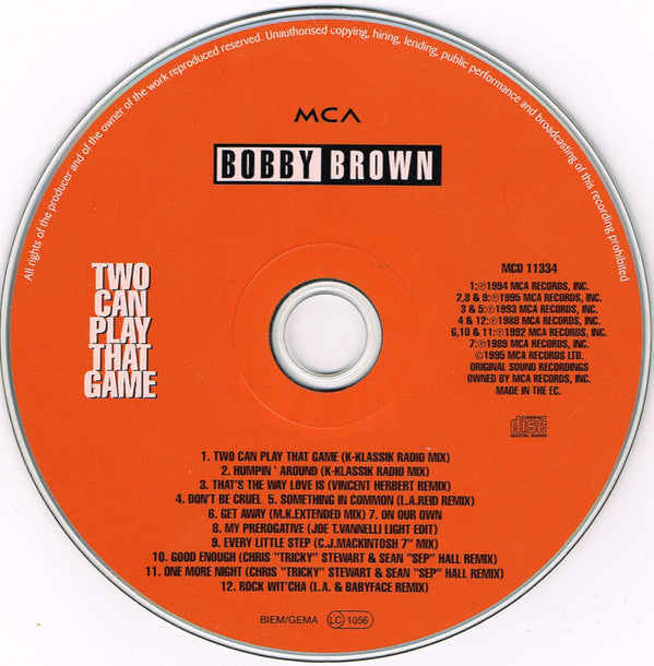 Bobby Brown : Two Can Play That Game (CD, Comp)