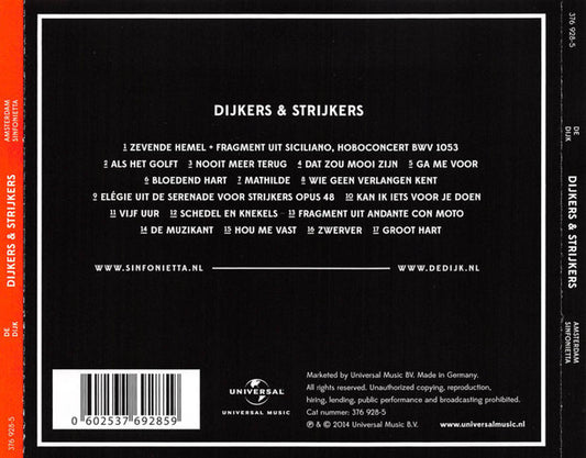 De Dijk & Amsterdam Sinfonietta : Dijkers & Strijkers (CD, Album)
