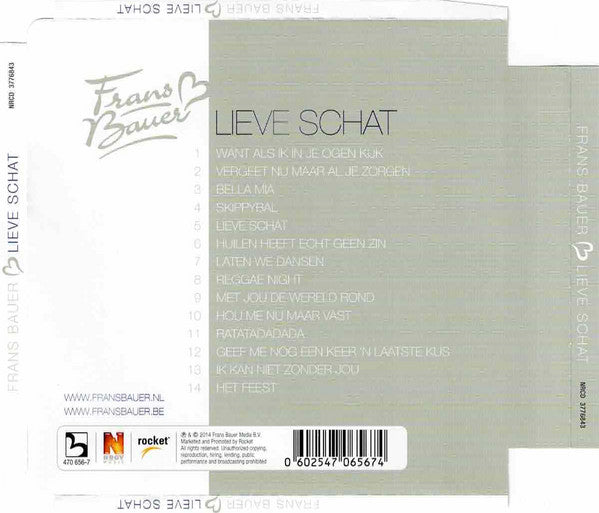 Frans Bauer : Lieve Schat (CD, Album)