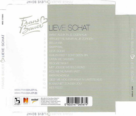 Frans Bauer : Lieve Schat (CD, Album)
