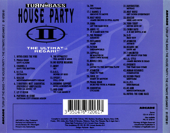 Various : House Party II (The Ultimate Megamix) (CD, Comp, Mixed, RE)