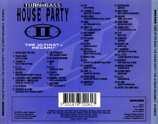 Various : House Party II (The Ultimate Megamix) (CD, Comp, Mixed, RE)