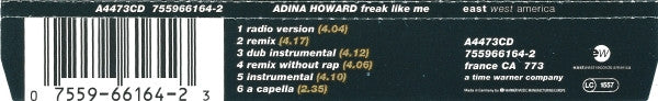 Adina Howard : Freak Like Me (CD, Single)