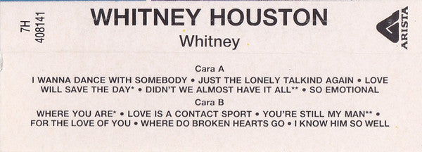Whitney Houston : Whitney (Cass, Album)