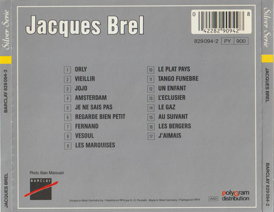Jacques Brel : Jacques Brel (CD, Comp)