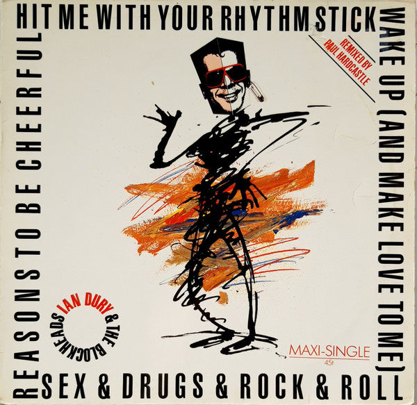 Ian Dury And The Blockheads : Hit Me With Your Rhythm Stick (Remixed By Paul Hardcastle) (12")