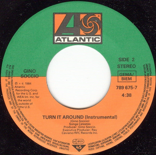 Gino Soccio : She's Gone Out Of My Life (7", Single)