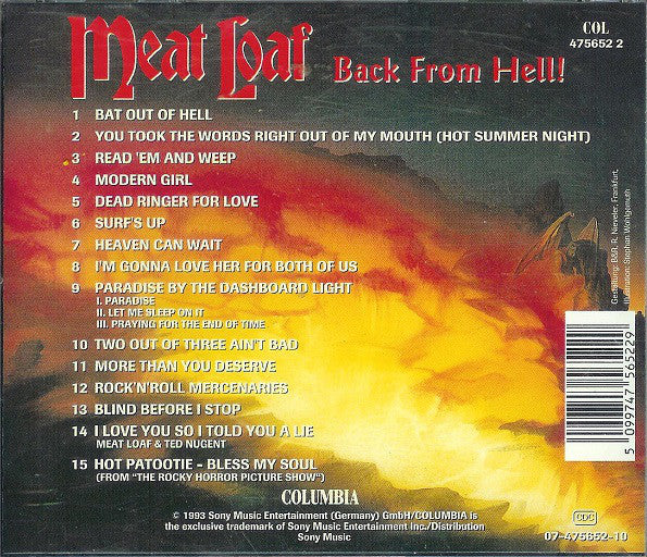 Meat Loaf : Back From Hell! - The Very Best Of (CD, Comp)