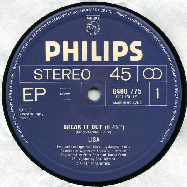 Lisa Boray : Break It Out (12", EP)