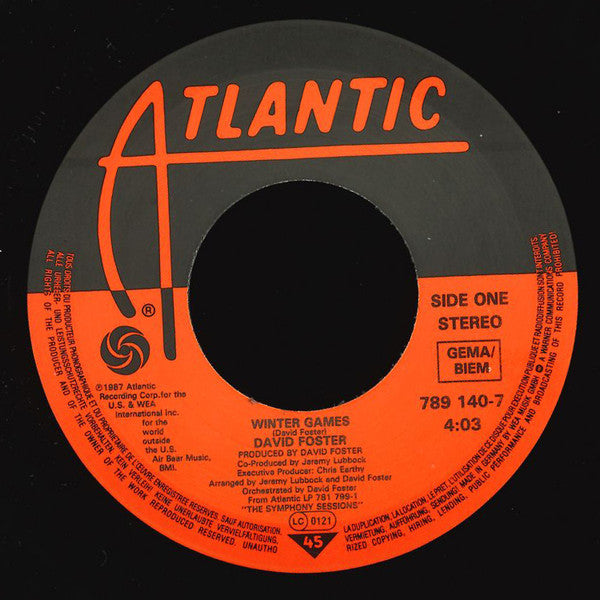 David Foster : Winter Games (7")