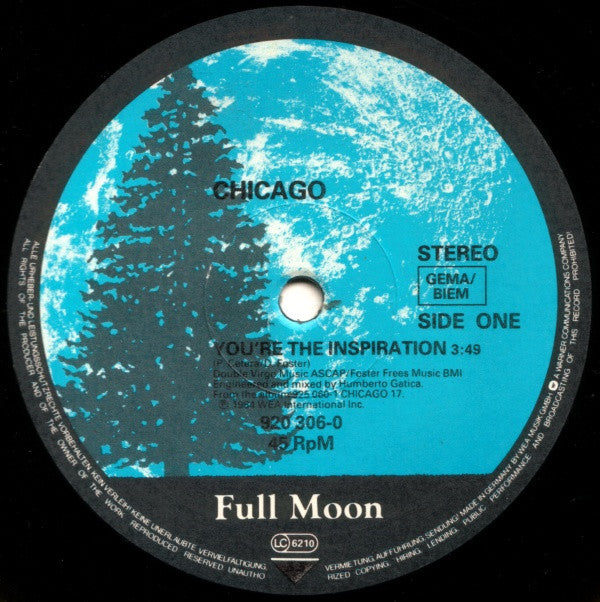 Chicago (2) : You're The Inspiration (12")