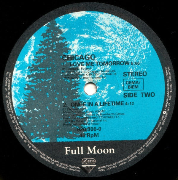 Chicago (2) : You're The Inspiration (12")