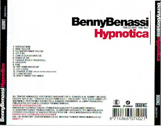 Benny Benassi Presents The Biz (5) : Hypnotica (CD, Album)