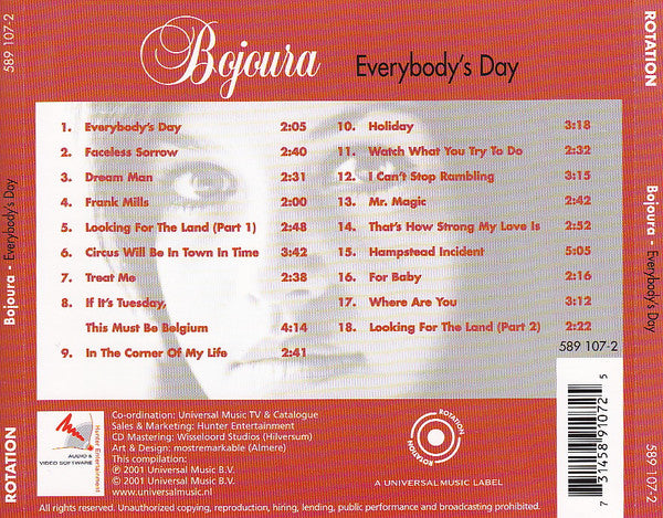 Bojoura : Everybody's Day (CD, Comp)