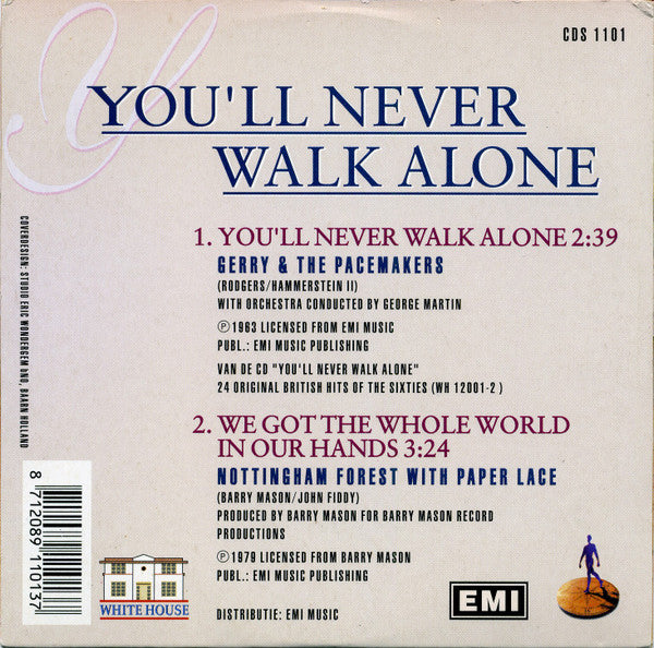 Gerry & The Pacemakers : You'll Never Walk Alone (CD, Single, Car)