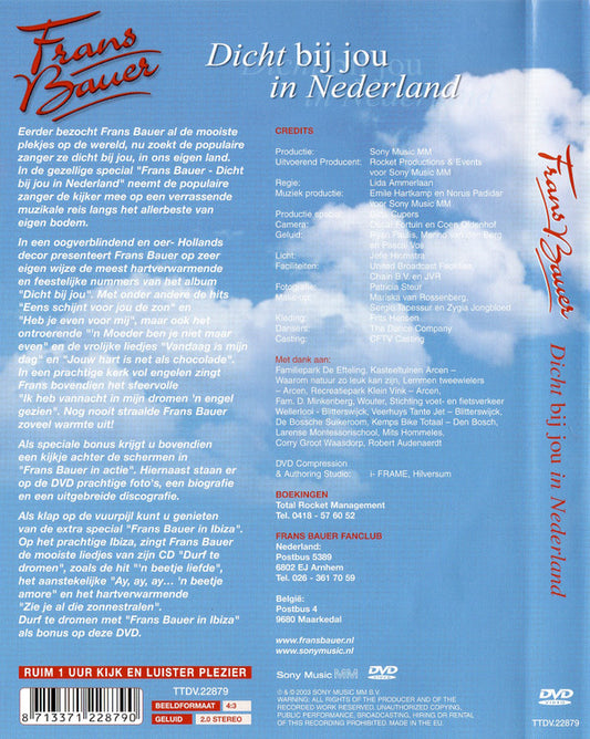 Frans Bauer : Dicht Bij Jou In Nederland (DVD-V)