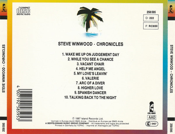 Steve Winwood : Chronicles (CD, Comp)