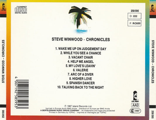 Steve Winwood : Chronicles (CD, Comp)
