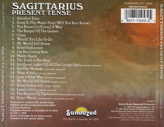 Sagittarius (2) : Present Tense (CD, Album, Mono, RE, S/Edition, DAD)
