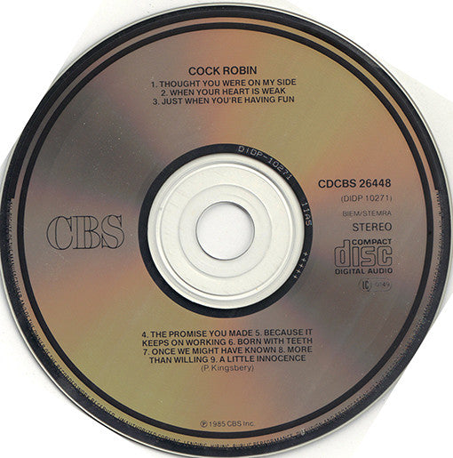 Cock Robin : Cock Robin (CD, Album)