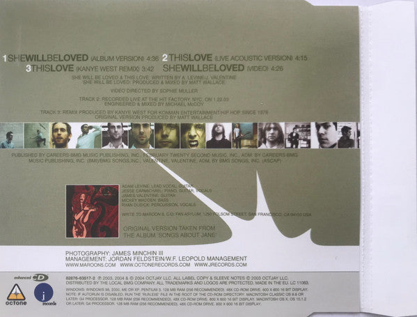 Maroon 5 : She Will Be Loved (CD, Maxi, Enh)