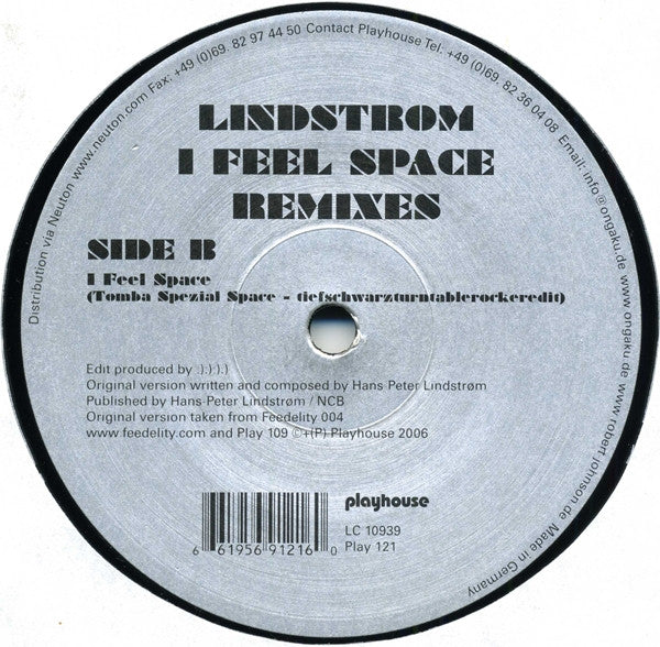 Lindstrøm : I Feel Space (Remixes) (12")