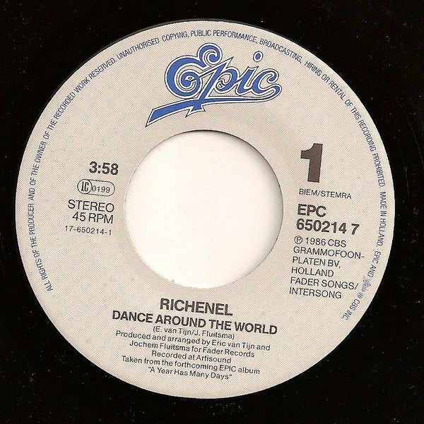 Richenel : Dance Around The World (7", Single)