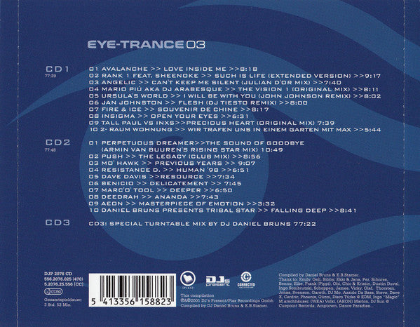 Daniel Bruns : Eye-Trance 03 (2xCD + CD, Mixed + Comp)