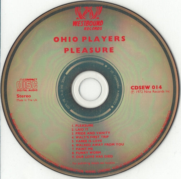 Ohio Players : Pleasure (CD, Album, RE)