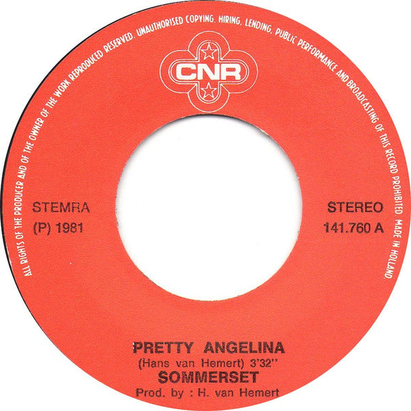 Sommerset (2) : Pretty Angelina  (7", Single)