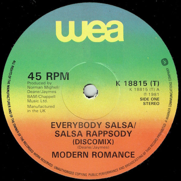 Modern Romance : Everybody Salsa (12")