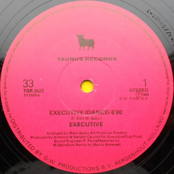 Executive (2) : Executive (Dance) (12", Single)