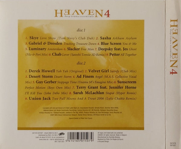 Various : Heaven ‎– Deep Trance Essentials 4 (2xCD, Comp)