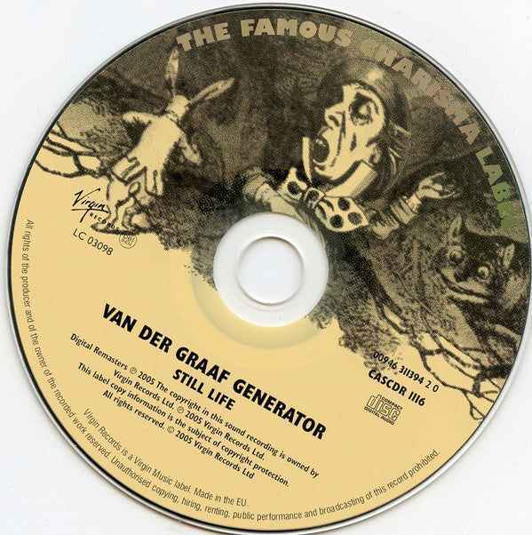Van Der Graaf Generator : Still Life (CD, Album, RE, RM)