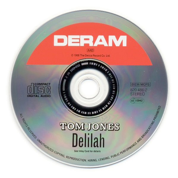 Tom Jones : Delilah (CD, Album, RE, RM)