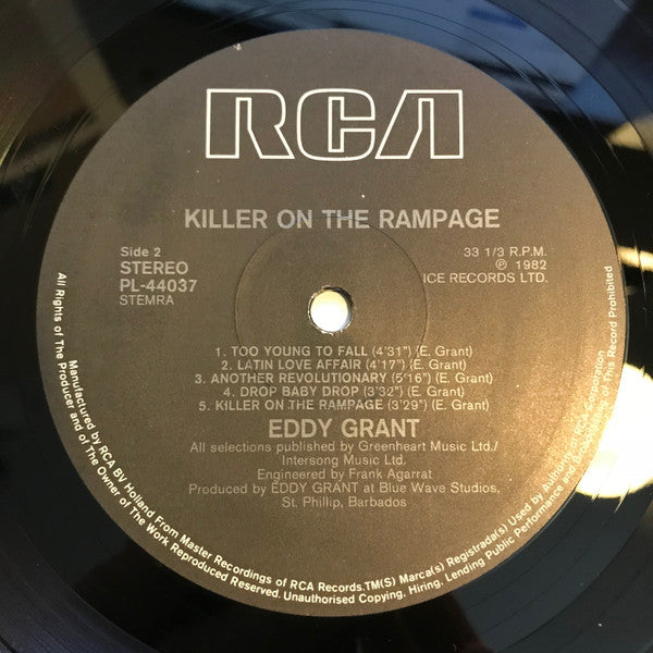 Eddy Grant : Killer On The Rampage (LP, Album)