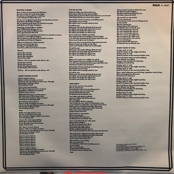 Eddy Grant : Killer On The Rampage (LP, Album)