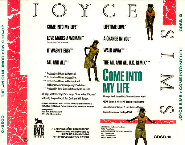 Joyce Sims : Come Into My Life (CD, Album)