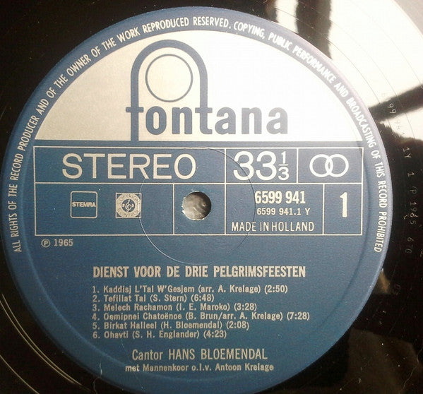 Hans Bloemendal : De Amsterdamse Synagoge (3xLP, Album)