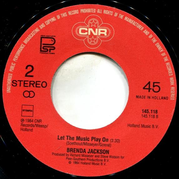 Brenda Jackson (2) : Don't Play That Song (7", Single)