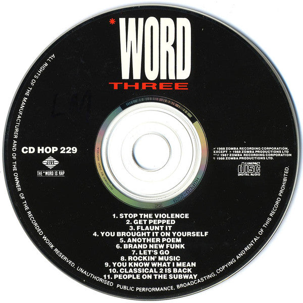 Various : Word Three (CD, Comp)