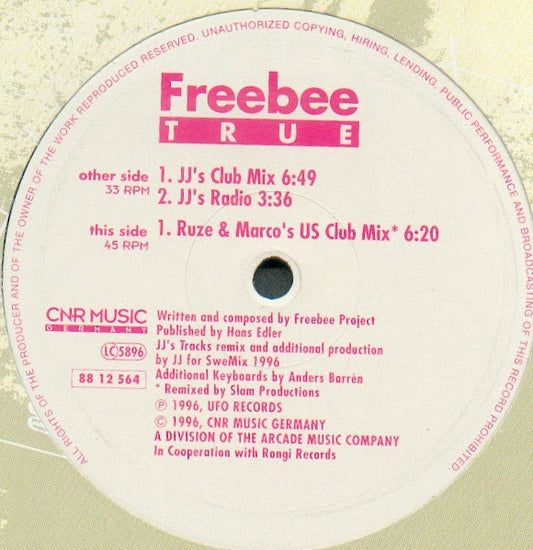 Freebee : True (12")