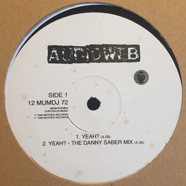 Audioweb : Yeah? (12", Promo)