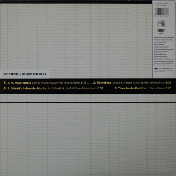 Die Sterne : Bis Neun Bist Du OK (12", EP)