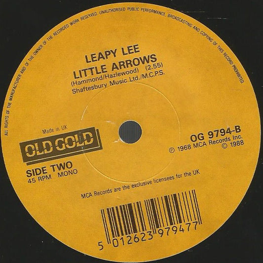 The Cuff Links / Leapy Lee : Tracy / Little Arrows (7", Single)