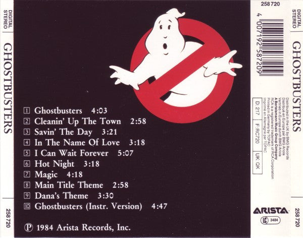 Various : Ghostbusters (Original Soundtrack Album) (CD, Album, RE)