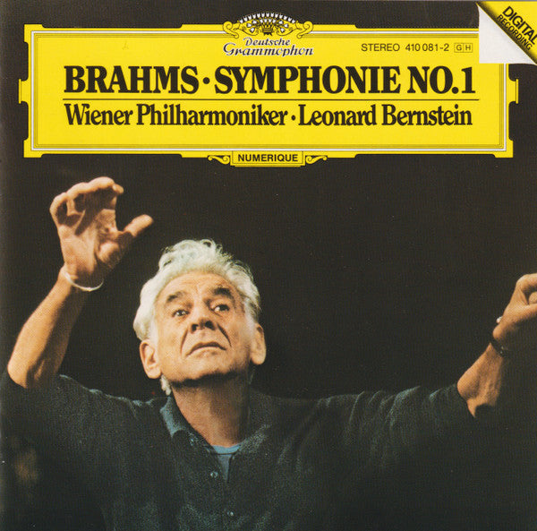 Johannes Brahms, Wiener Philharmoniker, Leonard Bernstein : Symphonie No. 1 (CD, Album)