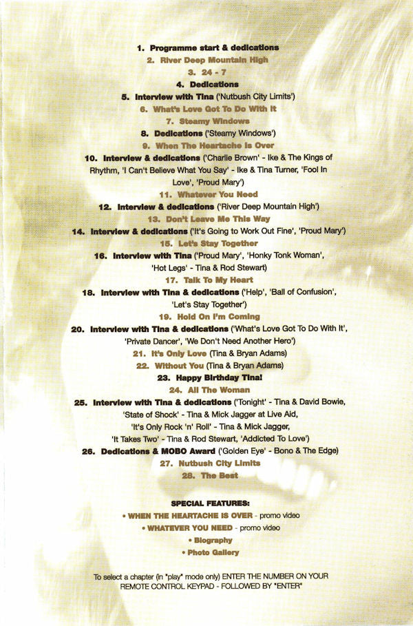 Tina Turner : Celebrate! (The Best Of) Tina Turner (DVD-V, Multichannel, PAL, 5.1)