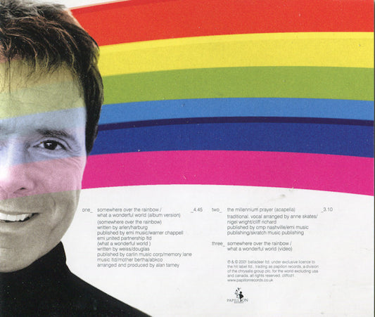 Cliff Richard : Somewhere Over The Rainbow / What A Wonderful World (CD, Single, Enh)