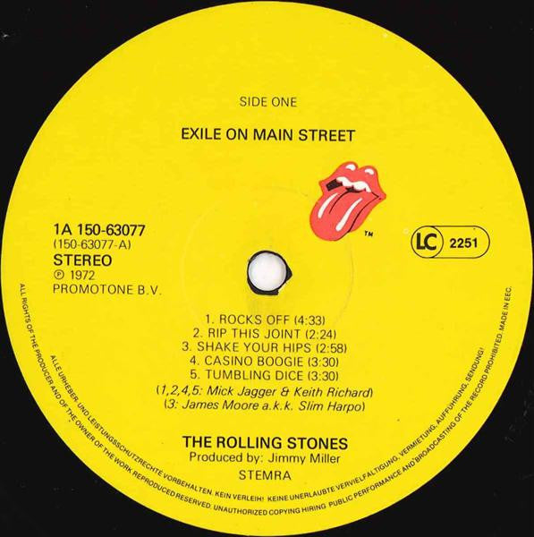 The Rolling Stones : Exile On Main St (2xLP, Album, RE)